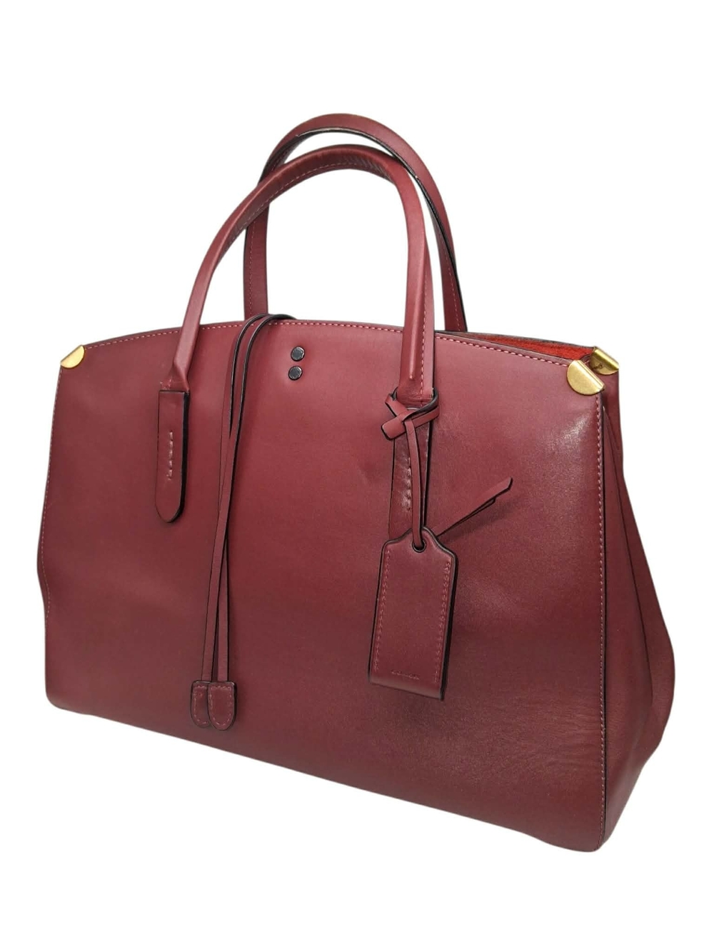 Coach 1941 Cooper Bordeaux Three Compartment Satchel